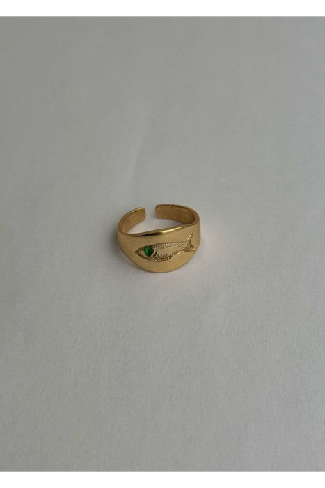 Heliophilia Silver Anillo de Cuerpo de Latón Dorado Ajustable